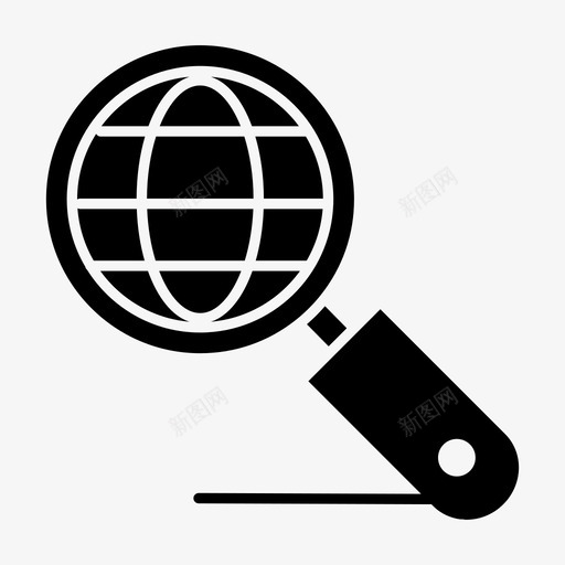 搜索全球互联网图标svg_新图网 https://ixintu.com 互联网 优化 全球 媒体 广告媒体 搜索 搜索引擎 网络