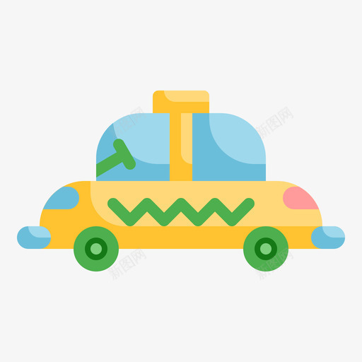 出租车旅行242平图标svg_新图网 https://ixintu.com 出租车 旅行