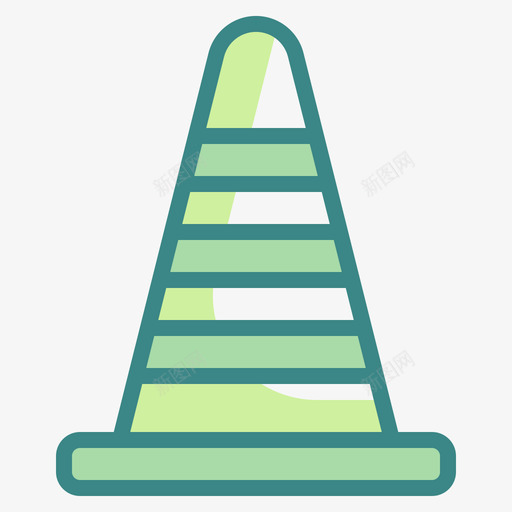 锥形人工双色调图标svg_新图网 https://ixintu.com 人工 双色 色调 锥形