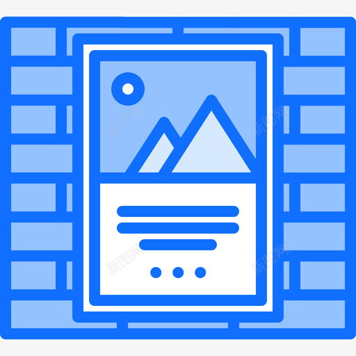 海报品牌8蓝色图标svg_新图网 https://ixintu.com 品牌 海报 蓝色