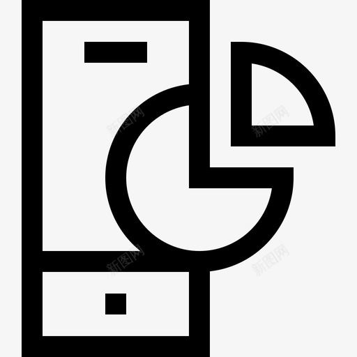 饼图移动功能42线性图标svg_新图网 https://ixintu.com 功能 移动 线性 饼图