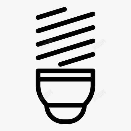 节能灯图标svg_新图网 https://ixintu.com 节能灯