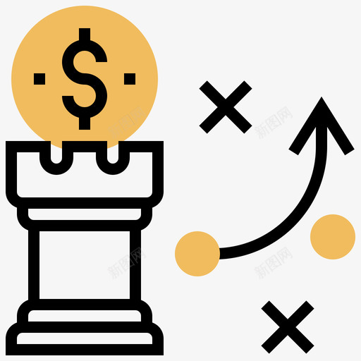 战略金融科技4黄影图标svg_新图网 https://ixintu.com 战略 科技 金融 黄影