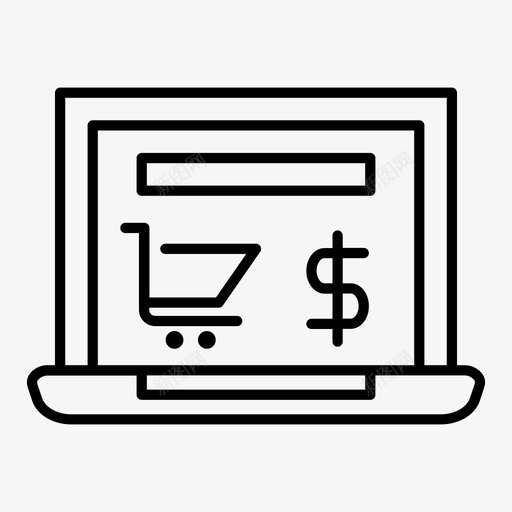 网上商店商业电子商务图标svg_新图网 https://ixintu.com 优惠 商业 概述 电子商务 电脑 笔记本 网上商店 购物车