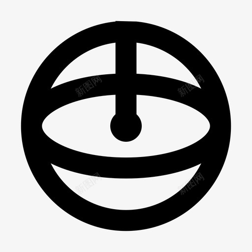 球体圆尺寸图标svg_新图网 https://ixintu.com 几何 尺寸 形状 数字 数学 球体