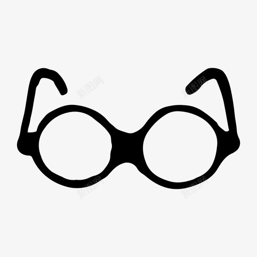 手绘瞄准镜素描眼镜图标svg_新图网 https://ixintu.com 手绘 眼镜 瞄准镜 素描