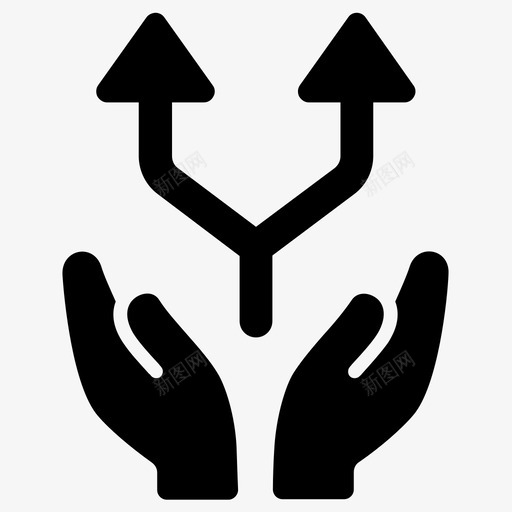 分开转移分享图标svg_新图网 https://ixintu.com 分享 分开 转移