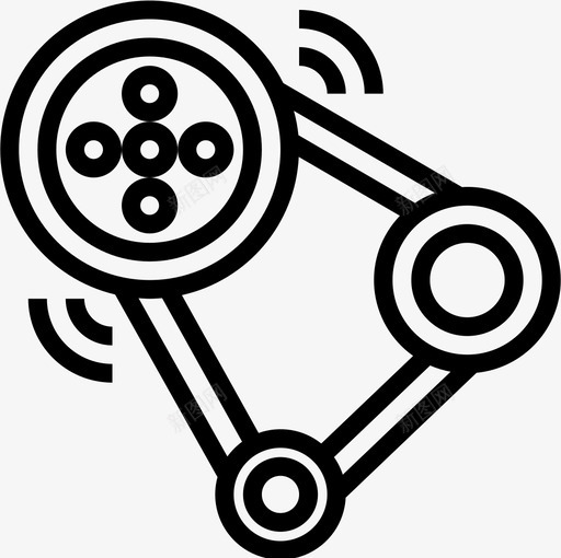 变速器动车1线性图标svg_新图网 https://ixintu.com 动车 变速器 线性