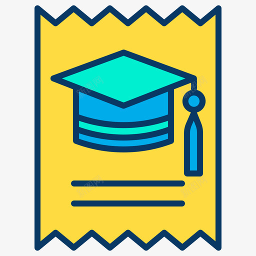 大学学校78线性颜色图标svg_新图网 https://ixintu.com 大学 学校 线性 颜色