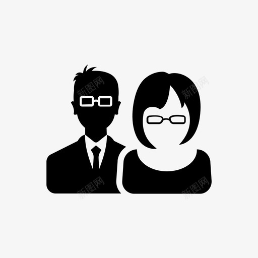 业务团队员工业务化身图标svg_新图网 https://ixintu.com 业务 化身 员工 团队