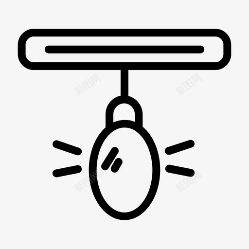 灯明亮电图标svg_新图网 https://ixintu.com 家具 明亮 灯泡 霓虹灯