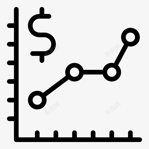 统计图表经济图标svg_新图网 https://ixintu.com 图表 投资 经济 统计 货币 金融