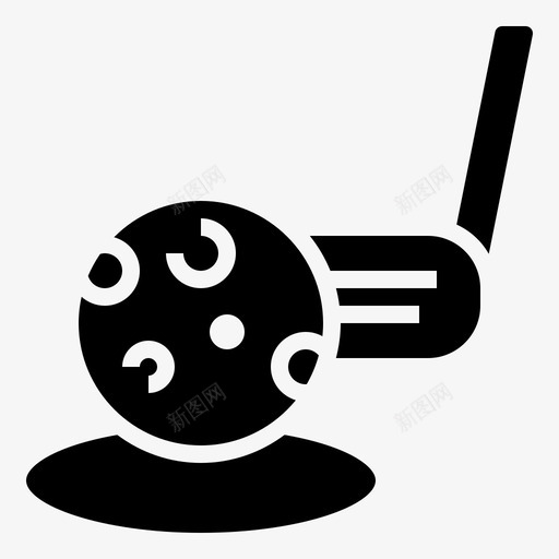 高尔夫高尔夫元素2字形图标svg_新图网 https://ixintu.com 元素 字形 高尔夫
