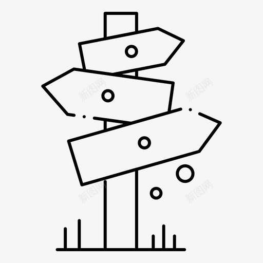 方向路标web界面2月收集v3图标svg_新图网 https://ixintu.com 收集 方向 月收 界面 路标