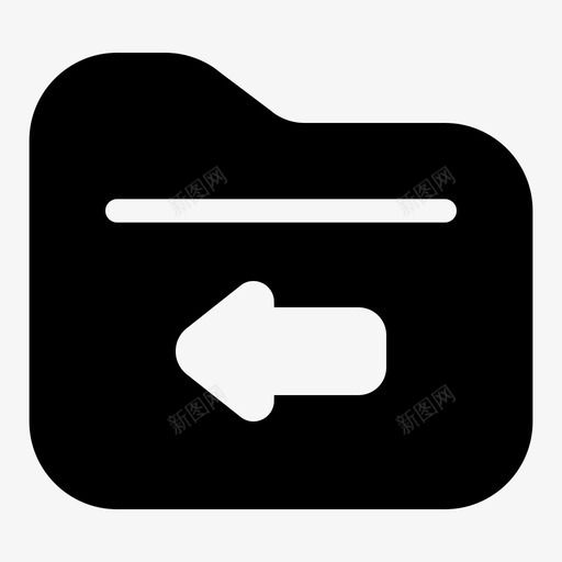 左文件夹背面文档图标svg_新图网 https://ixintu.com 圆角 字形 左文 文件 文件夹 文档 背面