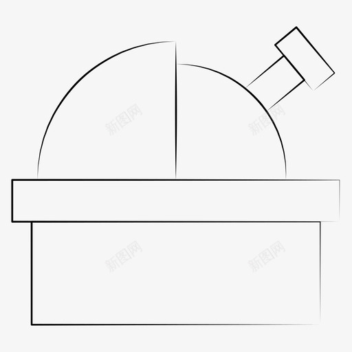望远镜天文学天体摄影图标svg_新图网 https://ixintu.com 天体 天文台 天文学 手绘 摄影 望远镜