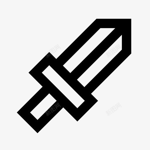 剑玩具41直线型图标svg_新图网 https://ixintu.com 玩具 直线 线型