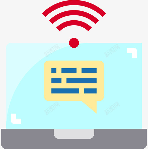 Wifi通信162平坦图标svg_新图网 https://ixintu.com 平坦 通信