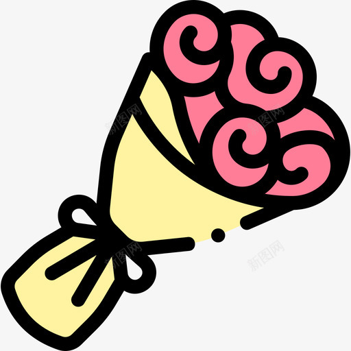 花束风景艺术38线性颜色图标svg_新图网 https://ixintu.com 线性 艺术 花束 颜色 风景