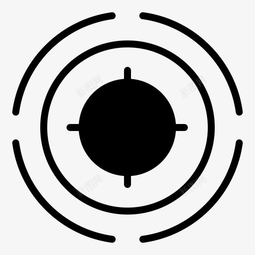 目标十字准星战争图标svg_新图网 https://ixintu.com 准星 十字 战争 目标