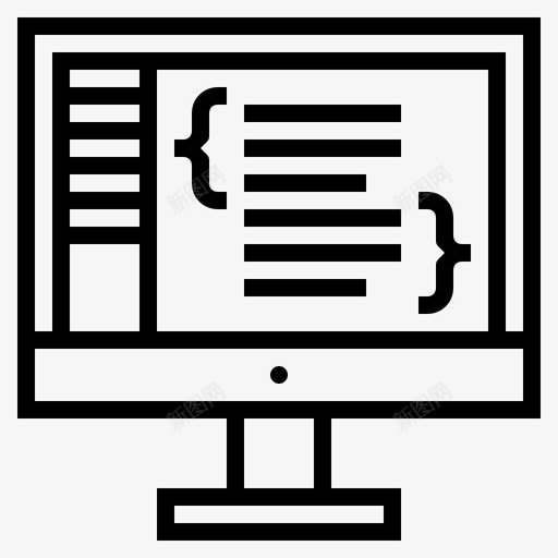 网站开发编码编程图标svg_新图网 https://ixintu.com 编码 编程 网站开发 网页 网页设计