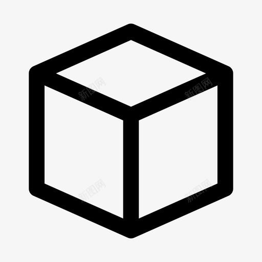 立方体长方体立方体形状图标svg_新图网 https://ixintu.com 形状 立方体 长方体