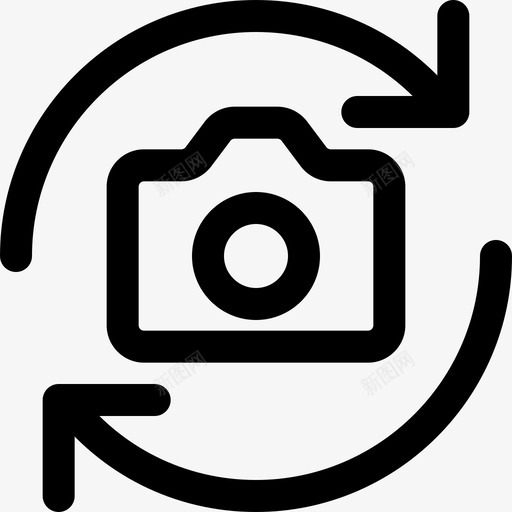 刷新29号摄像机线性图标svg_新图网 https://ixintu.com 刷新 摄像机 线性