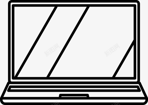 笔记本苹果笔记本电脑图标svg_新图网 https://ixintu.com mac pc 技术 电脑 笔记本 苹果