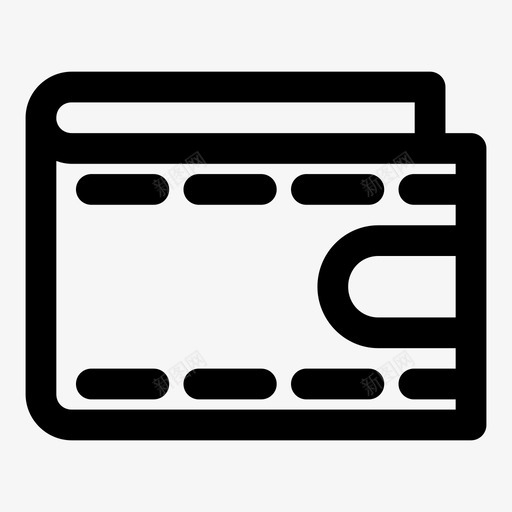 钱包现金时尚图标svg_新图网 https://ixintu.com 支付 时尚 现金 粗体 金钱 钱包 随机