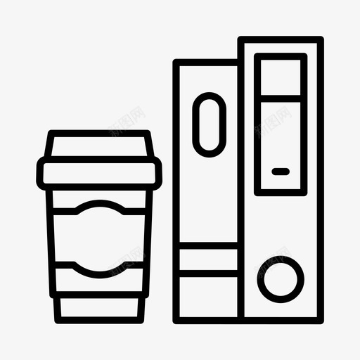 办公室商务咖啡图标svg_新图网 https://ixintu.com 办公室 咖啡 商务 工作