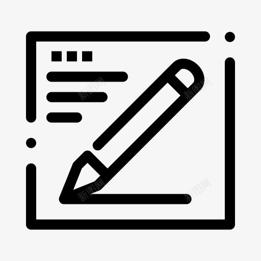 浏览器教育铅笔图标svg_新图网 https://ixintu.com collection feb v4 web 教育 文本 浏览器 界面 铅笔