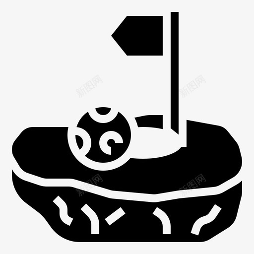 高尔夫高尔夫元素2字形图标svg_新图网 https://ixintu.com 元素 字形 高尔夫