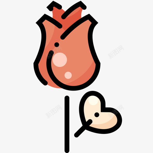 玫瑰浪漫爱情3线性颜色图标svg_新图网 https://ixintu.com 浪漫 爱情 玫瑰 线性 颜色