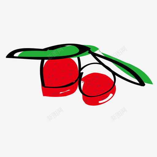 杨梅svg_新图网 https://ixintu.com 杨梅 手绘 多色 圆润