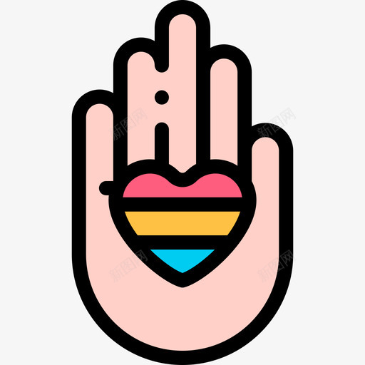 爱世界骄傲日11线性颜色图标svg_新图网 https://ixintu.com 世界 线性 颜色 骄傲