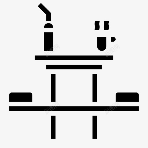 餐桌家用设备8填充图标svg_新图网 https://ixintu.com 填充 家用 设备 餐桌