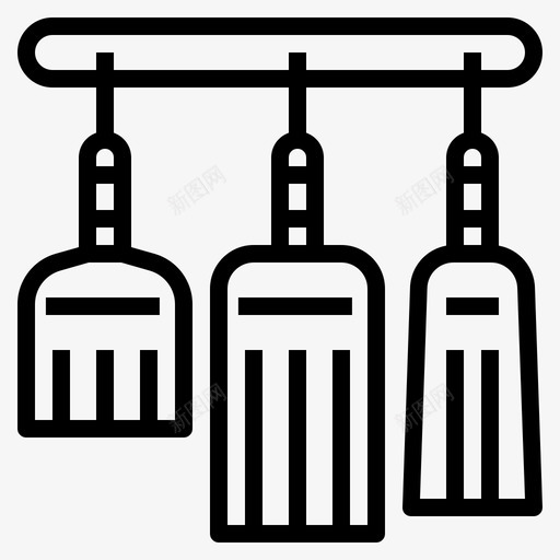 扫帚清洁家务图标svg_新图网 https://ixintu.com 商业 家务 战略 扫帚 搅拌 清扫 清洁 雕文