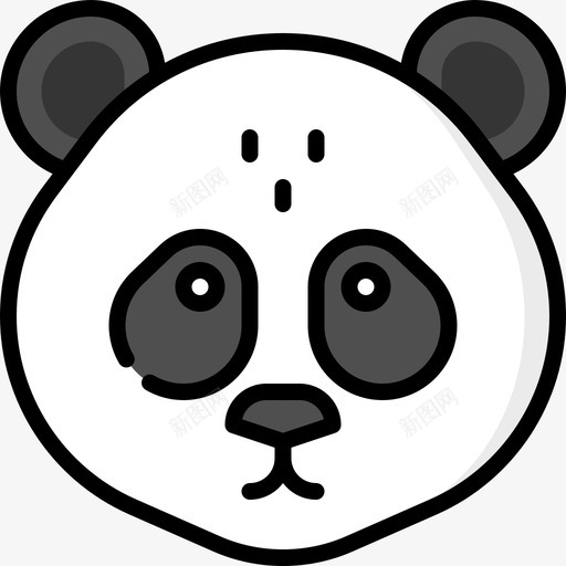 熊猫中国81线性颜色图标svg_新图网 https://ixintu.com 中国 熊猫 线性 颜色