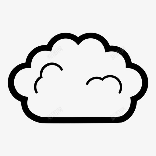 灌木云绿色图标svg_新图网 https://ixintu.com 植物 灌木 生长 绿色