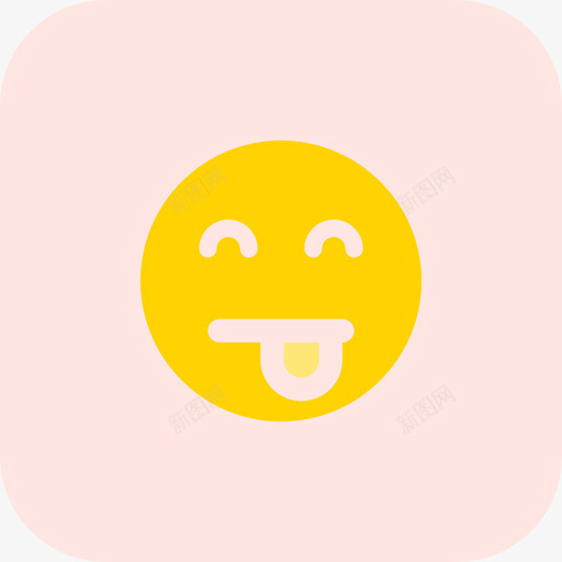 舌头笑脸和人曲通图标svg_新图网 https://ixintu.com 曲通 笑脸 舌头