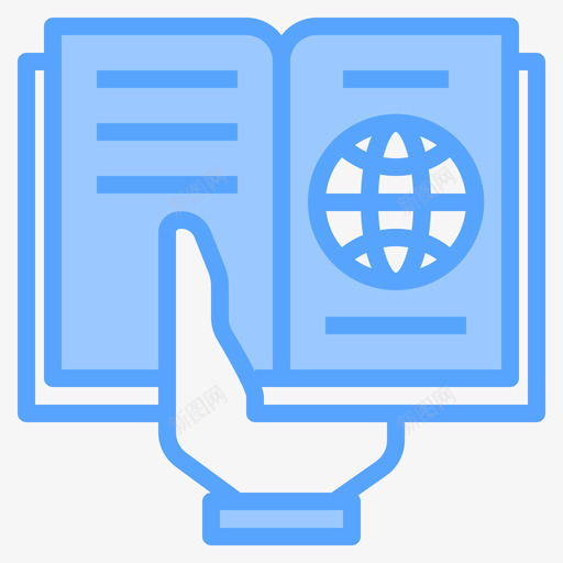 阅读读书和学习4蓝色图标svg_新图网 https://ixintu.com 学习 蓝色 读书 阅读