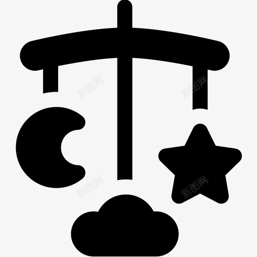 婴儿床移动睡眠时间充裕图标svg_新图网 https://ixintu.com 充裕 婴儿床 时间 睡眠 移动