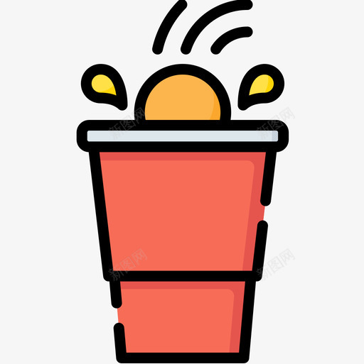 啤酒杯夜派对40线性颜色图标svg_新图网 https://ixintu.com 啤酒杯 派对 线性 颜色