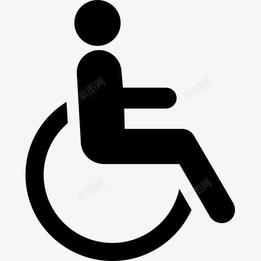 残疾人员svg_新图网 https://ixintu.com 残疾人员 残疾人座 填充 单色 商务