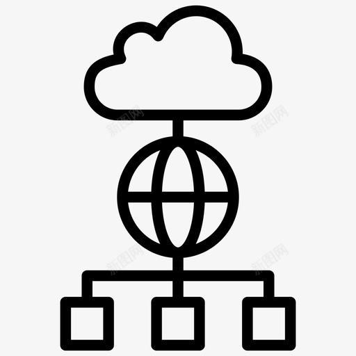 全球网络商业网络全球接入图标svg_新图网 https://ixintu.com 云计算 全球 全球网 向量 商业 商业网 商务 在线 接入 数据 网络