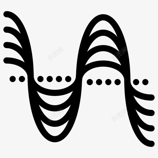 频率赫兹音调图标svg_新图网 https://ixintu.com 加粗 压力 声音 工作室 数字 虚线 赫兹 音调 频率