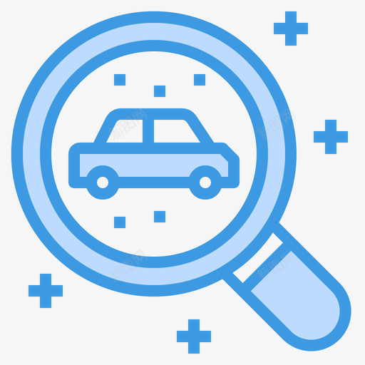 搜索汽车11蓝色图标svg_新图网 https://ixintu.com 搜索 汽车 蓝色