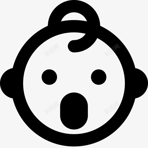 惊讶笑脸和人2充满图标svg_新图网 https://ixintu.com 充满 惊讶 笑脸