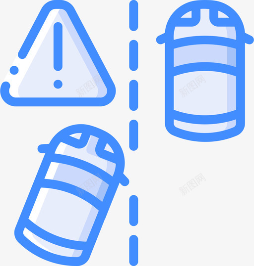小心智能车蓝色图标svg_新图网 https://ixintu.com 小心 智能 蓝色