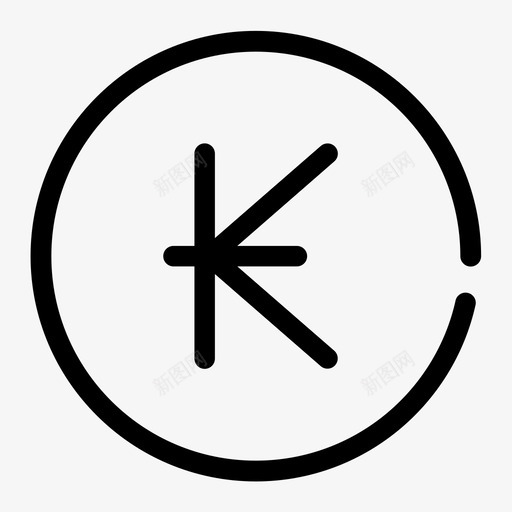 老挝基普货币硬币基普币图标svg_新图网 https://ixintu.com 基普 币荷拉 硬币 老挝 货币